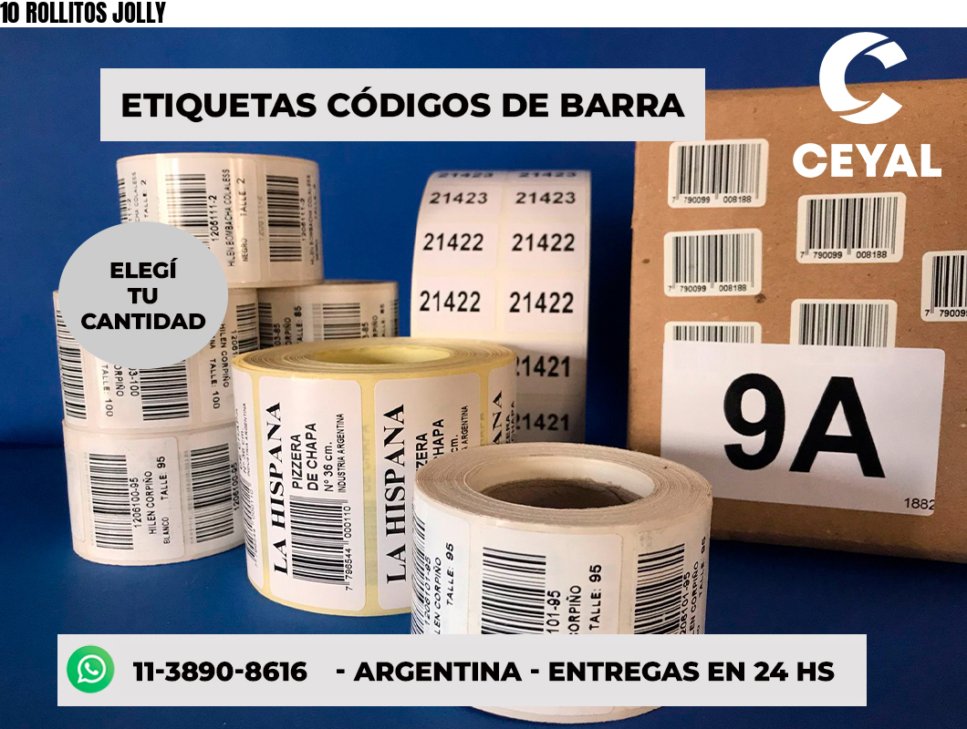 10 ROLLITOS JOLLY