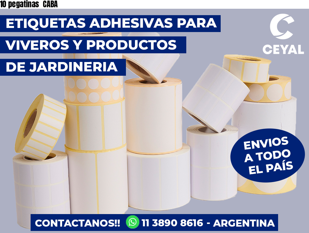 10 pegatinas  CABA