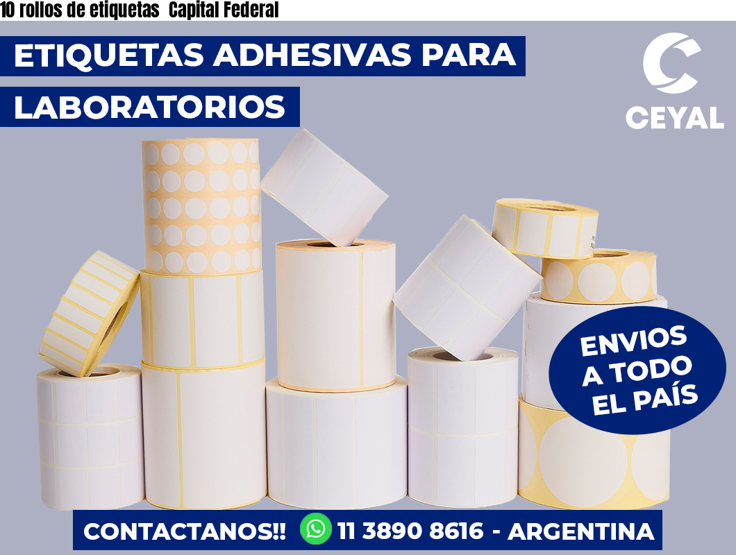 10 rollos de etiquetas  Capital Federal