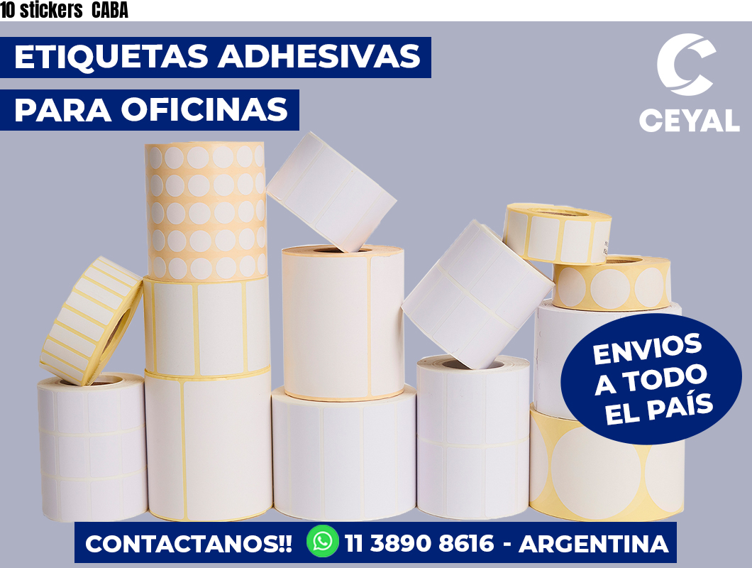 10 stickers  CABA