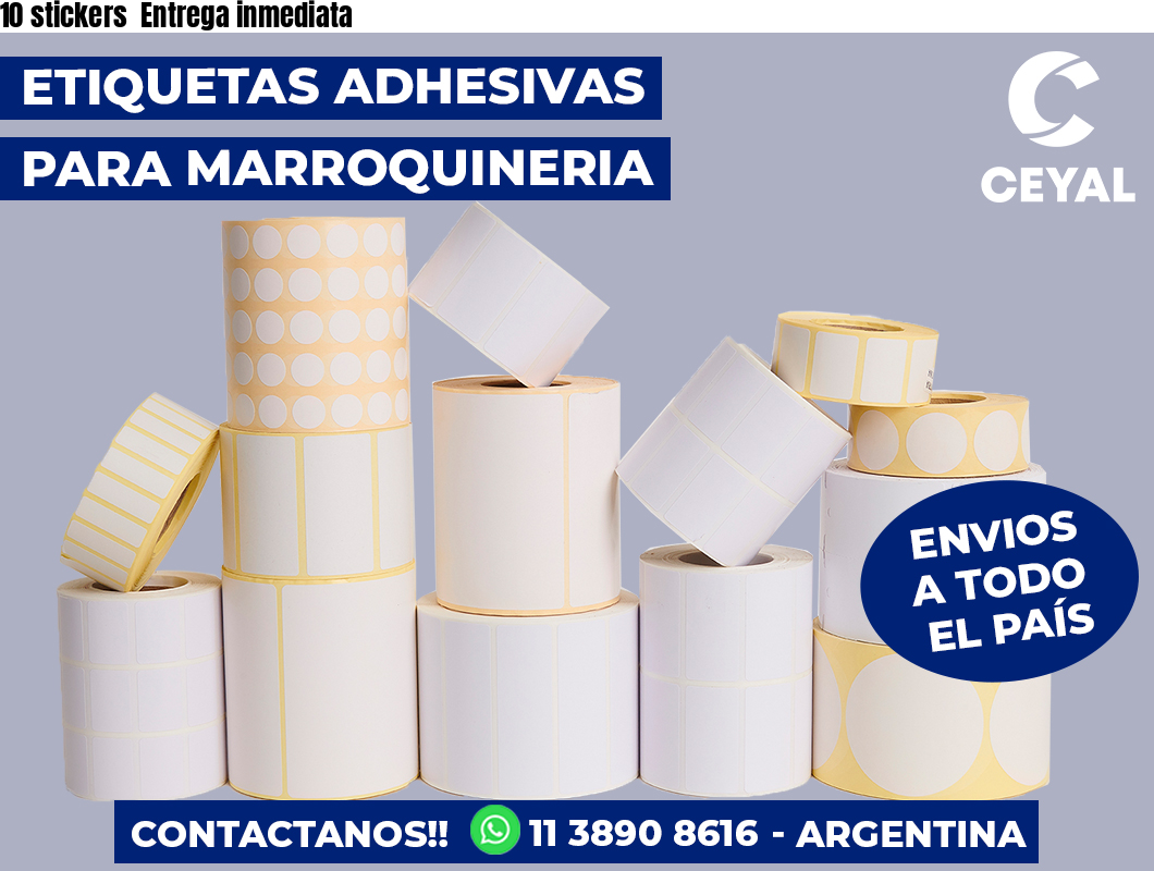 10 stickers  Entrega inmediata