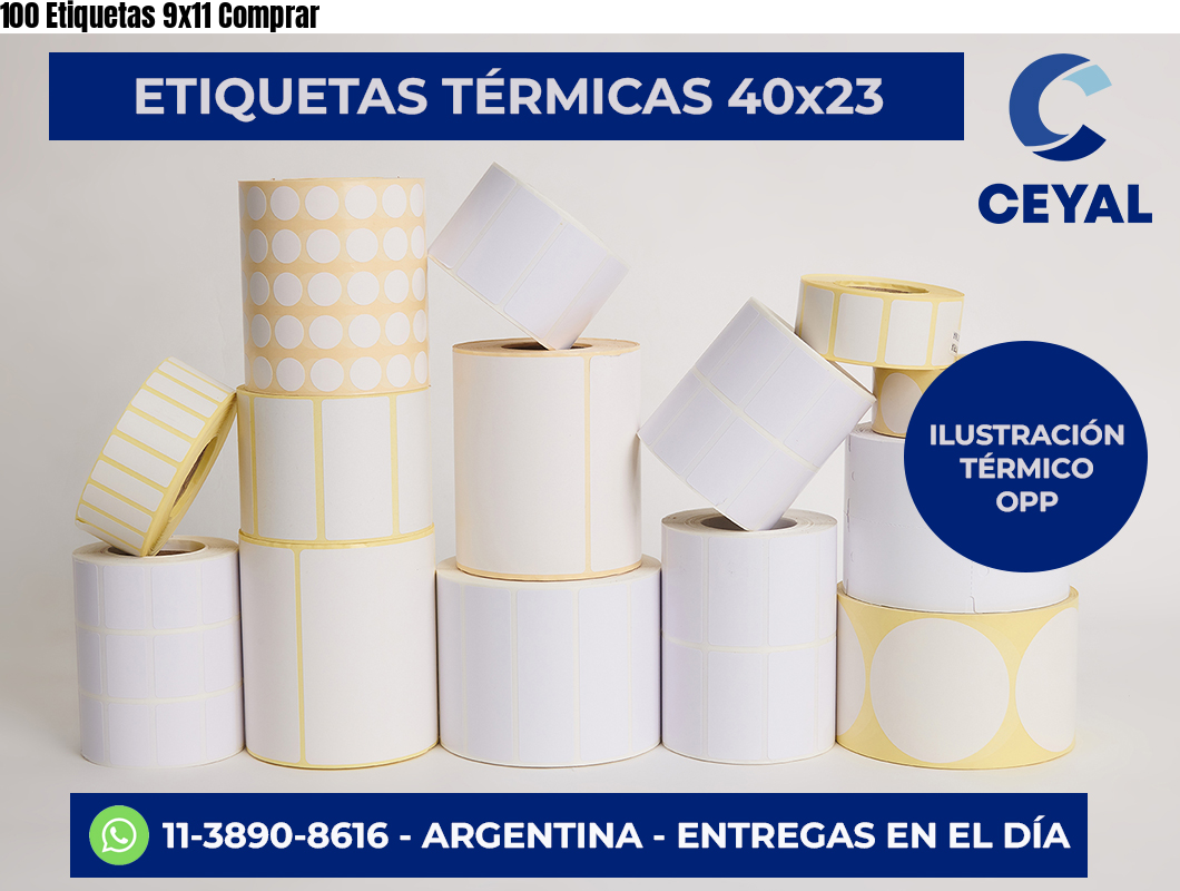 100 Etiquetas 9×11 Comprar