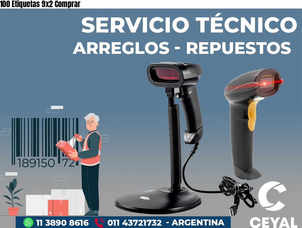 100 Etiquetas 9x2 Comprar
