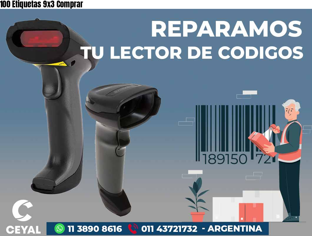 100 Etiquetas 9x3 Comprar