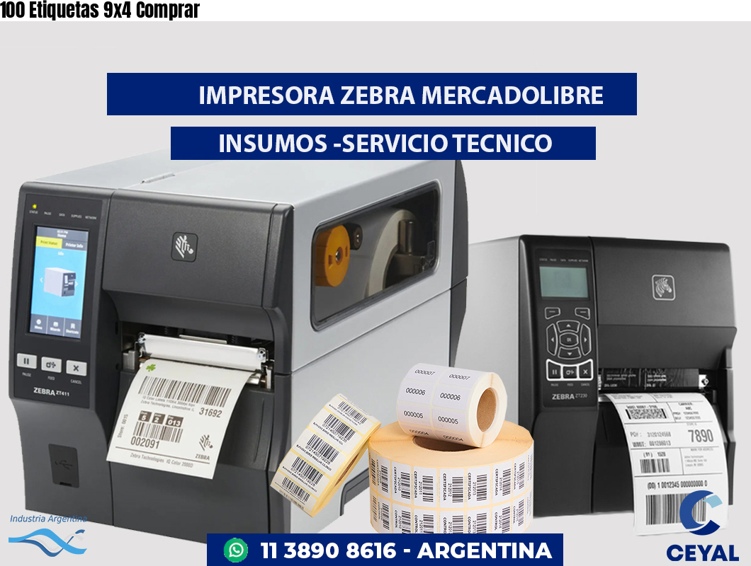 100 Etiquetas 9x4 Comprar