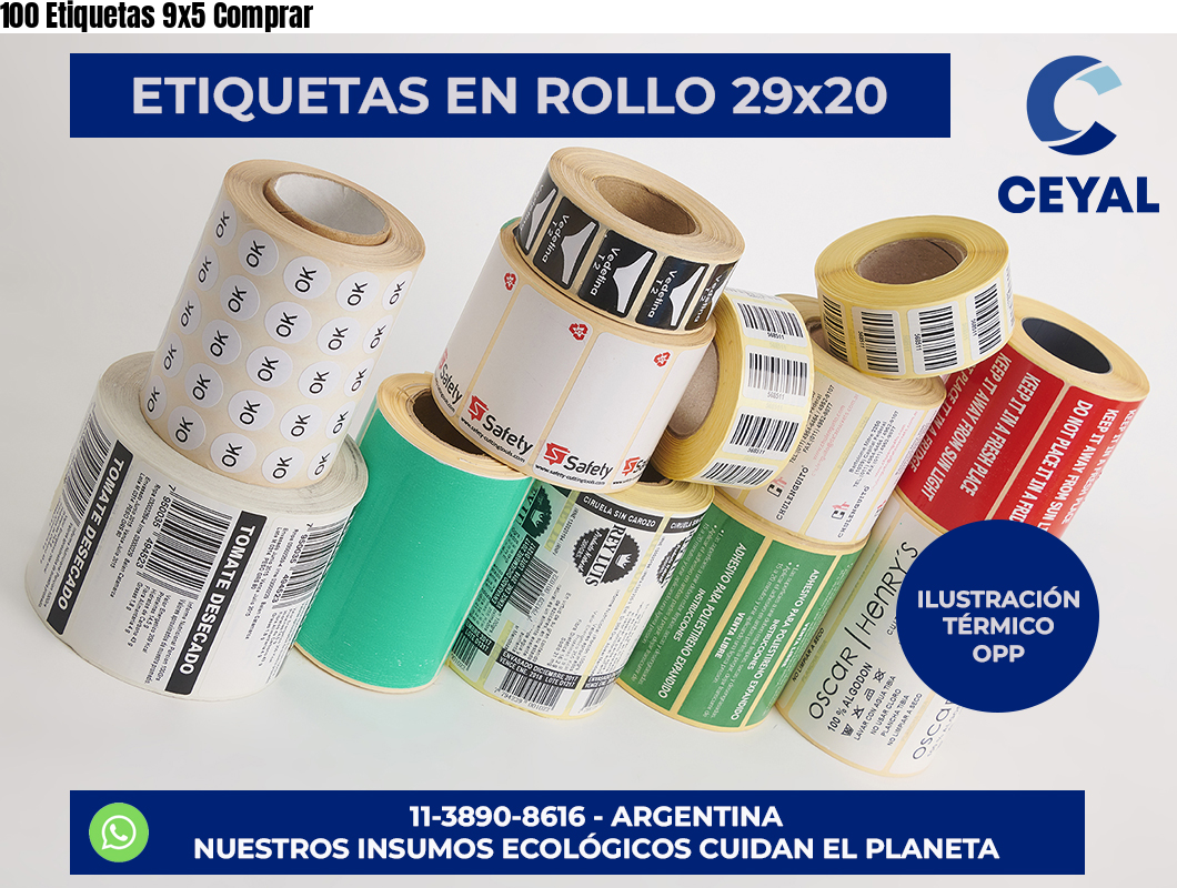 100 Etiquetas 9×5 Comprar