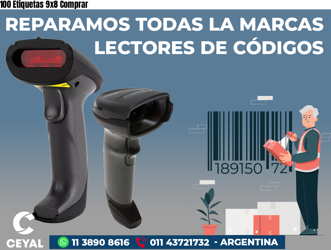 100 Etiquetas 9x8 Comprar