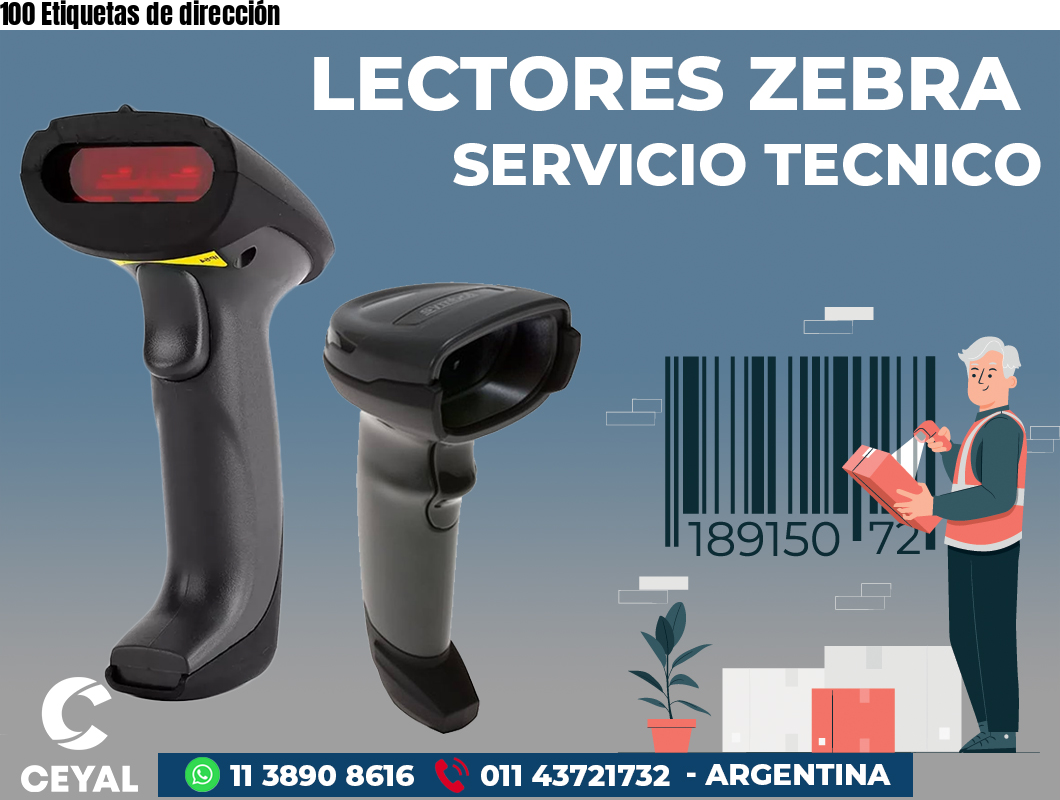 100 Etiquetas de dirección