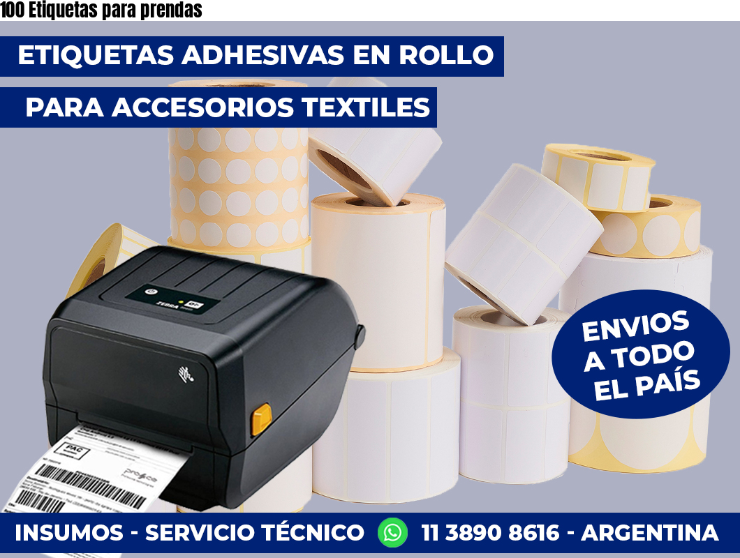 100 Etiquetas para prendas