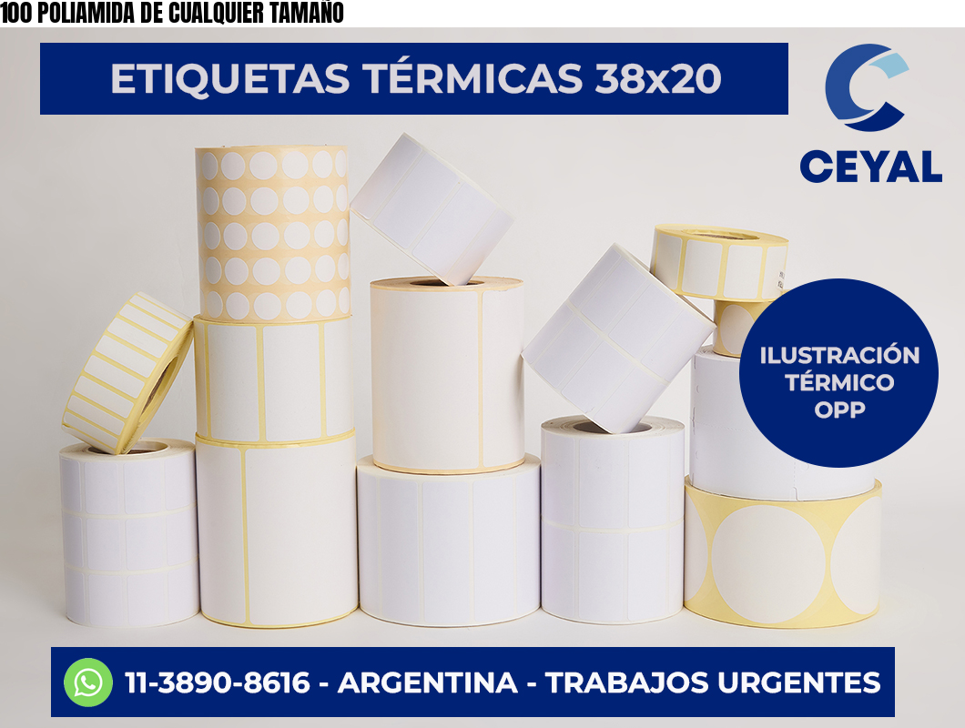 100 POLIAMIDA DE CUALQUIER TAMAÑO