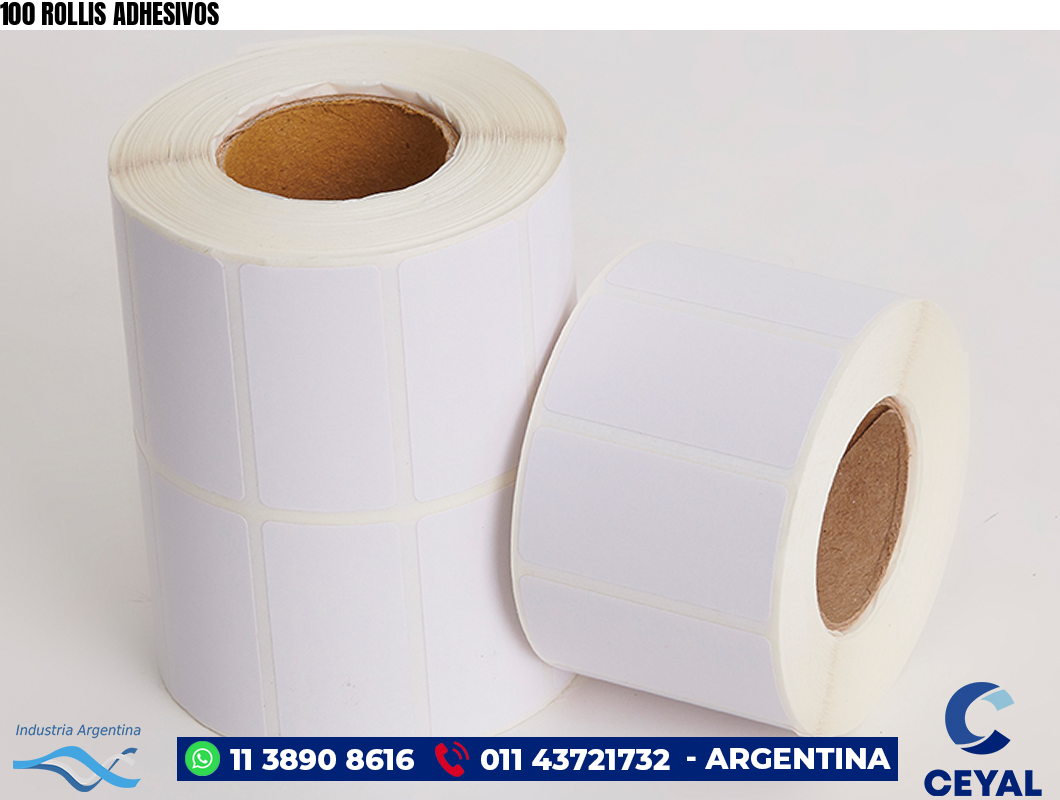 100 ROLLIS ADHESIVOS