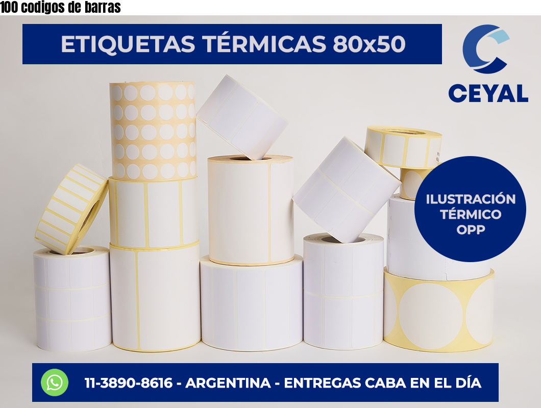 100 codigos de barras