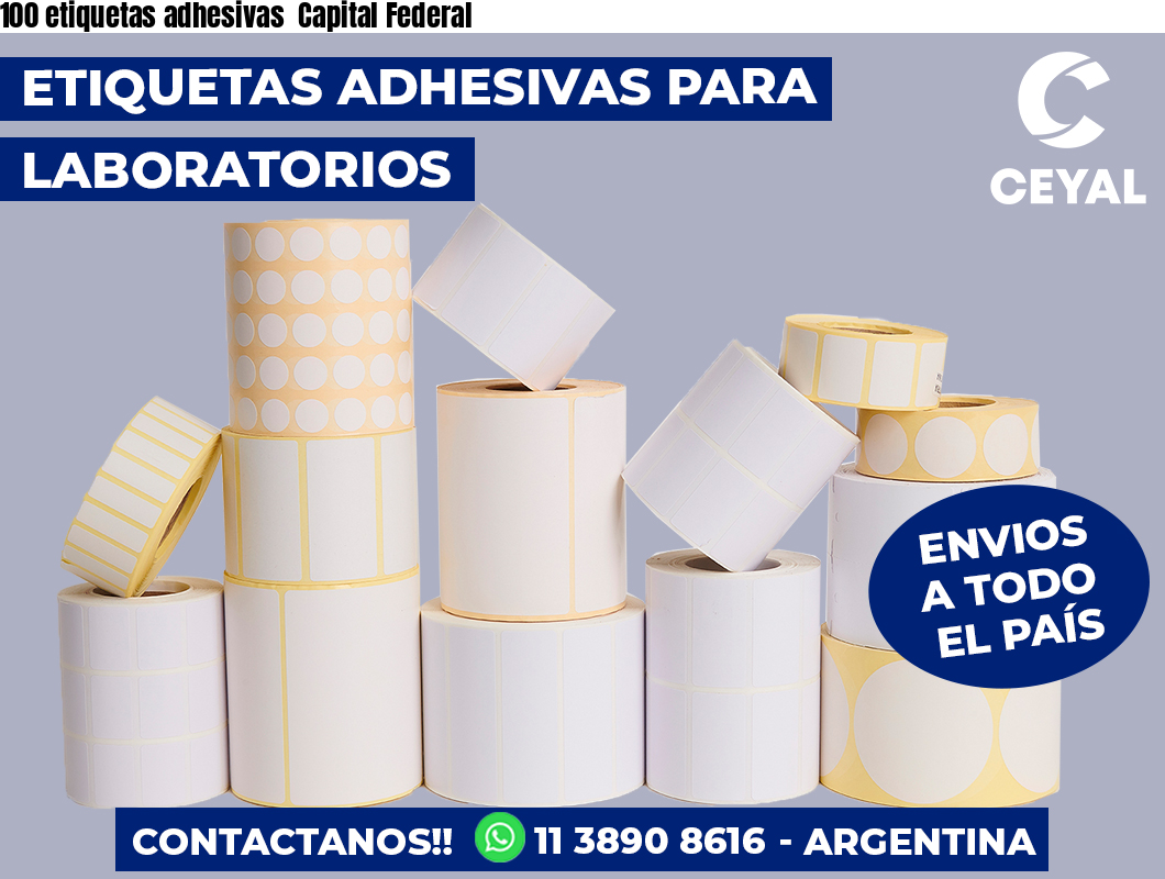 100 etiquetas adhesivas  Capital Federal