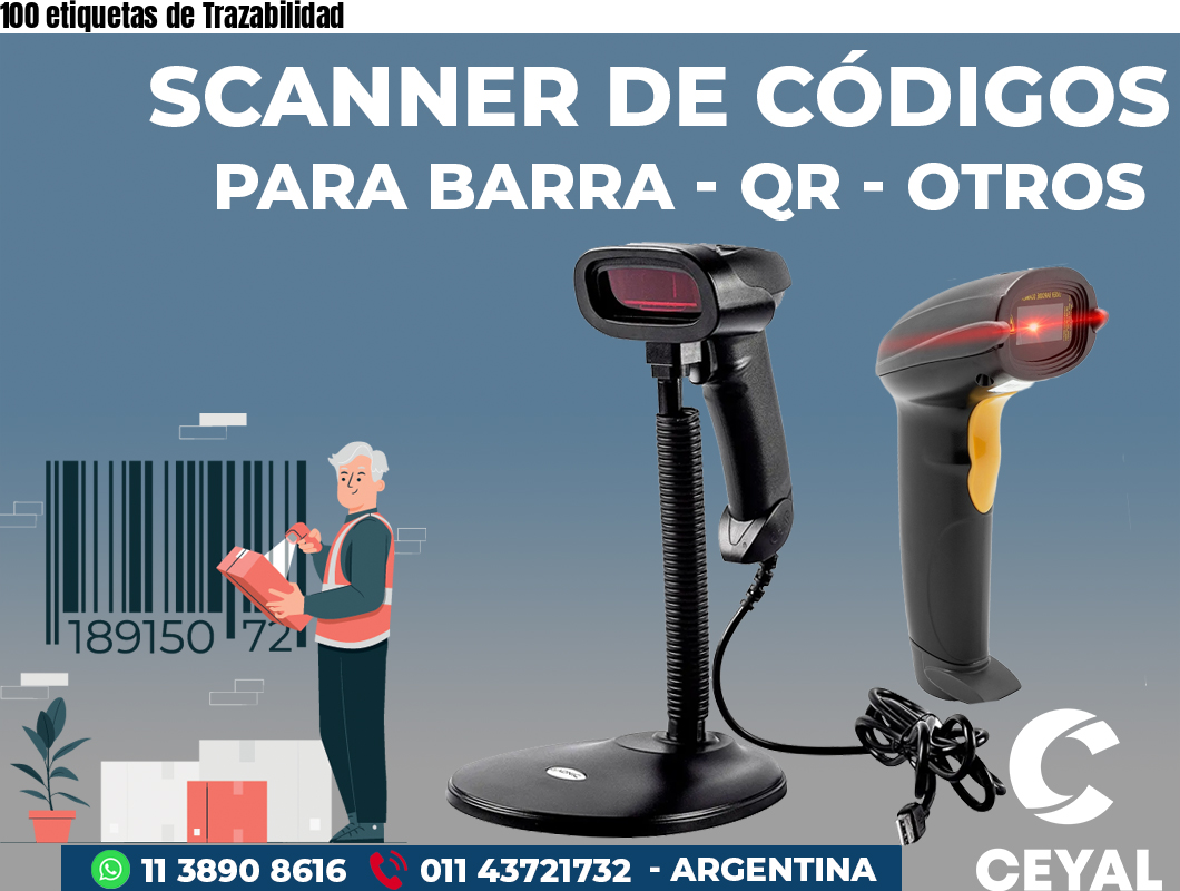 100 etiquetas de Trazabilidad
