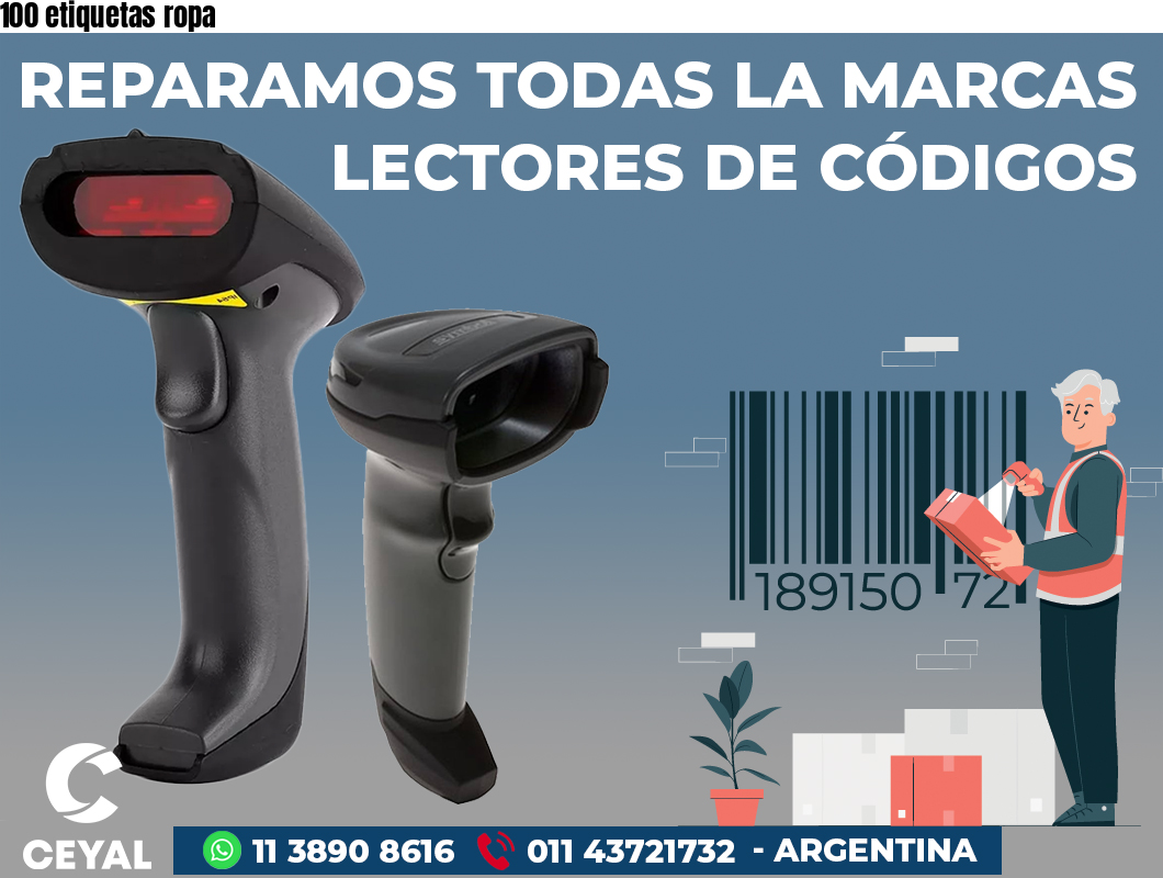 100 etiquetas ropa