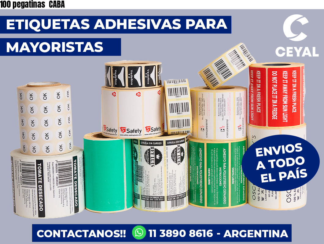 100 pegatinas  CABA