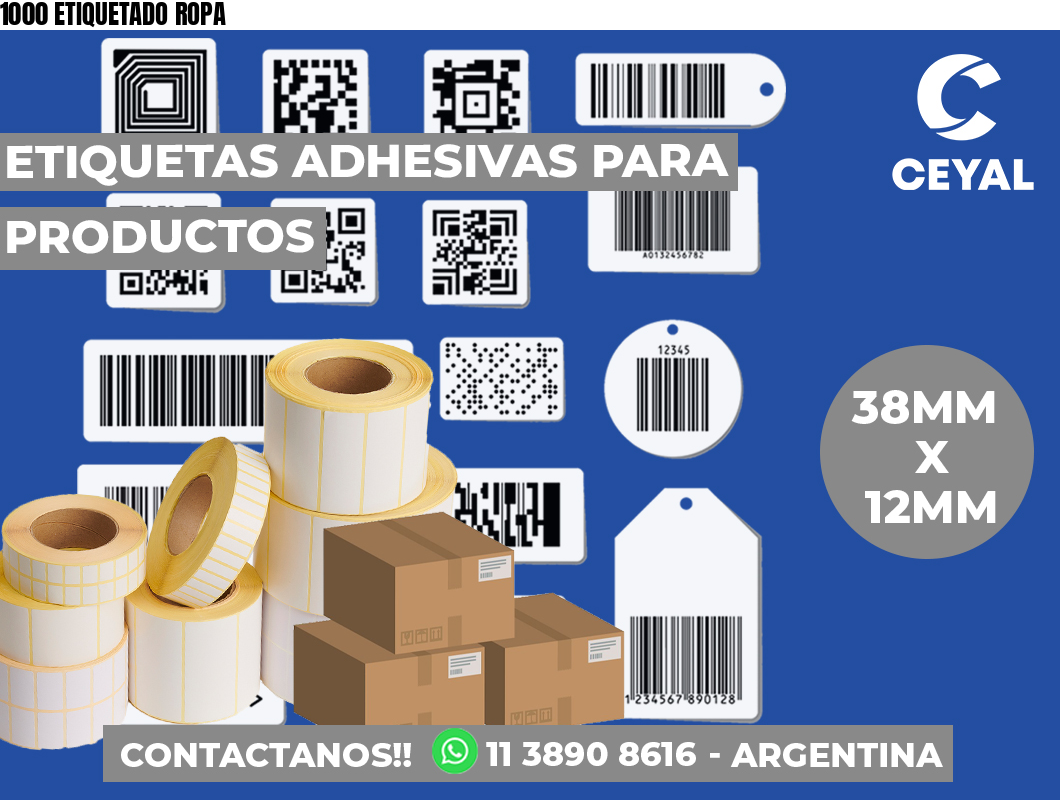 1000 ETIQUETADO ROPA