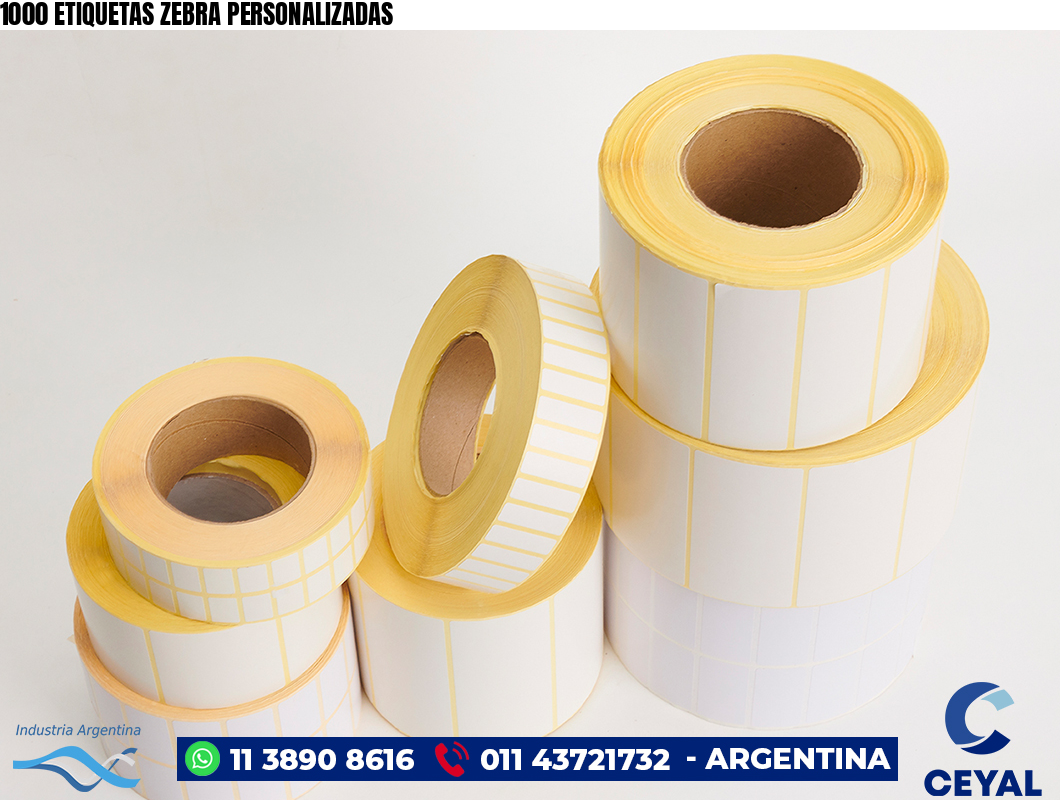 1000 ETIQUETAS ZEBRA PERSONALIZADAS