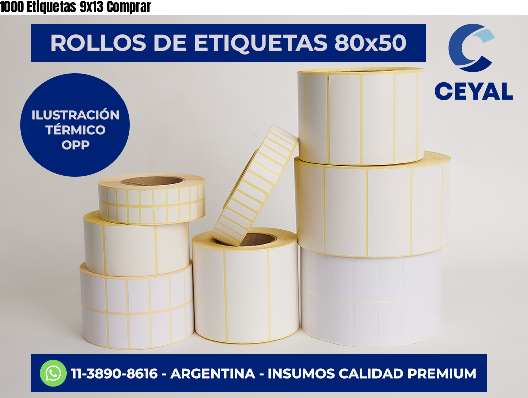 1000 Etiquetas 9x13 Comprar