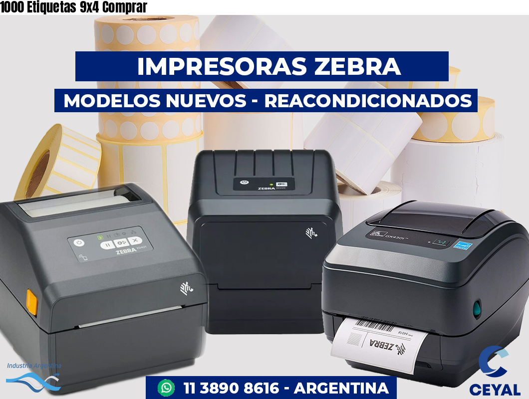 1000 Etiquetas 9x4 Comprar
