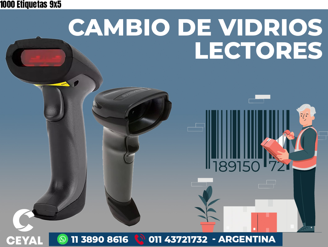1000 Etiquetas 9x5