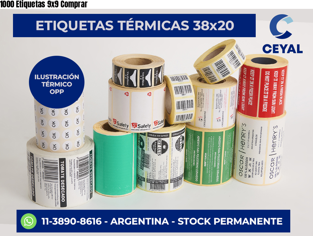 1000 Etiquetas 9×9 Comprar