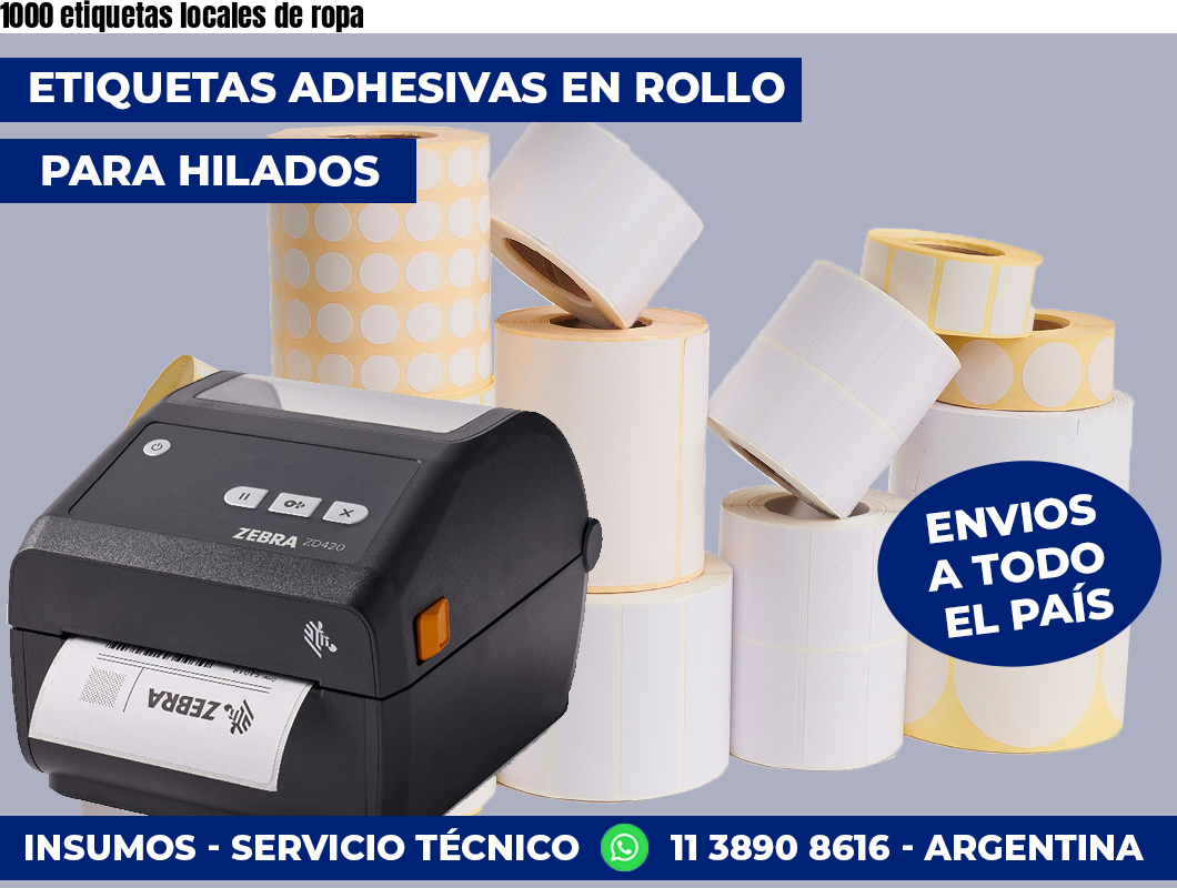 1000 etiquetas locales de ropa