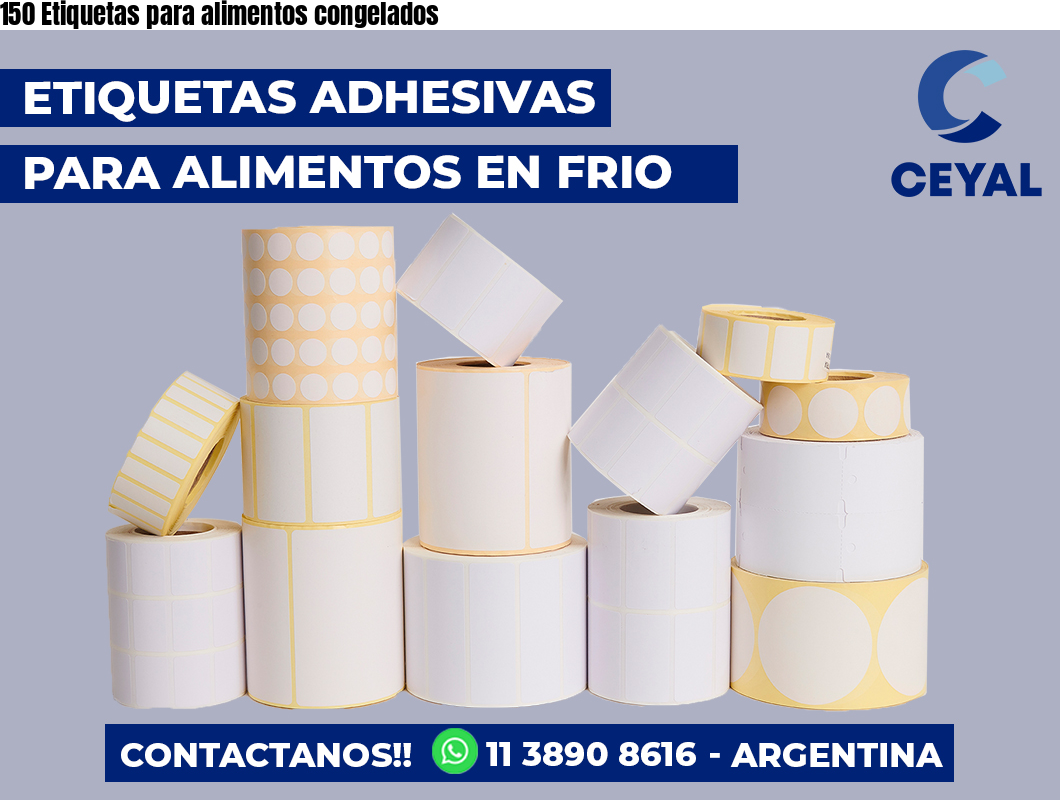150 Etiquetas para alimentos congelados