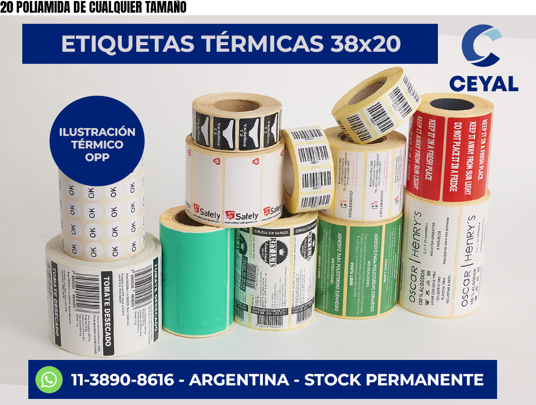 20 POLIAMIDA DE CUALQUIER TAMAÑO
