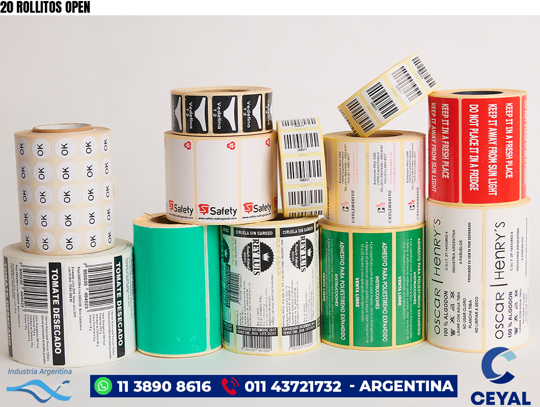20 ROLLITOS OPEN