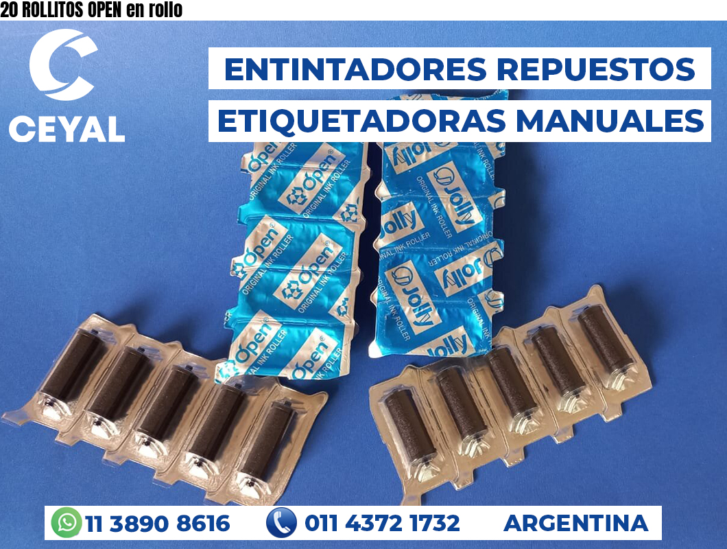 20 ROLLITOS OPEN en rollo