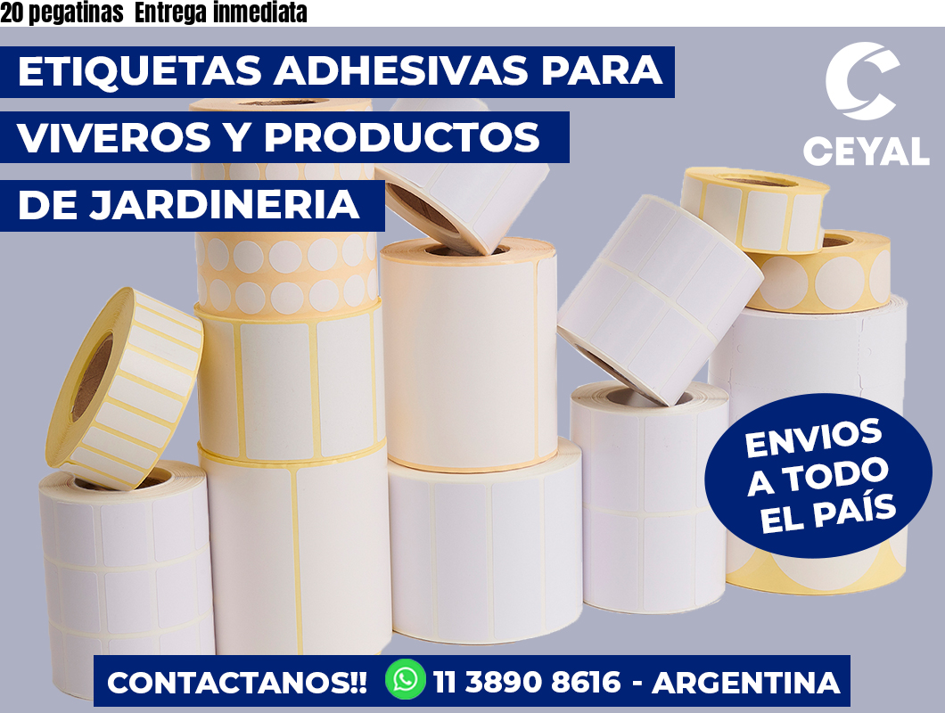 20 pegatinas  Entrega inmediata