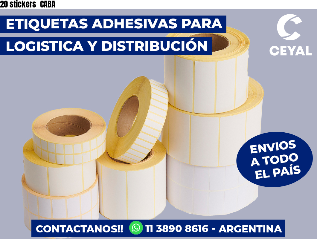 20 stickers  CABA