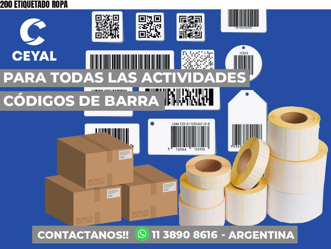 200 ETIQUETADO ROPA