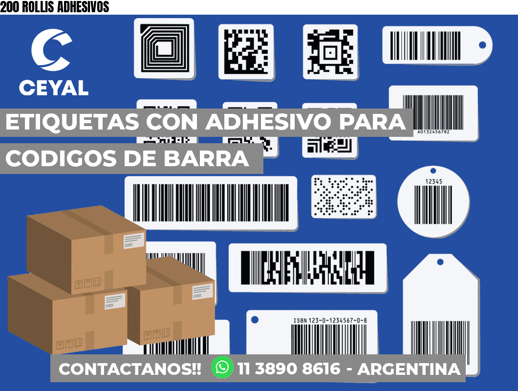 200 ROLLIS ADHESIVOS