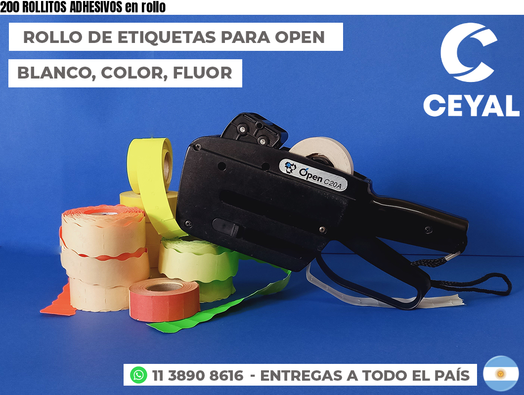 200 ROLLITOS ADHESIVOS en rollo