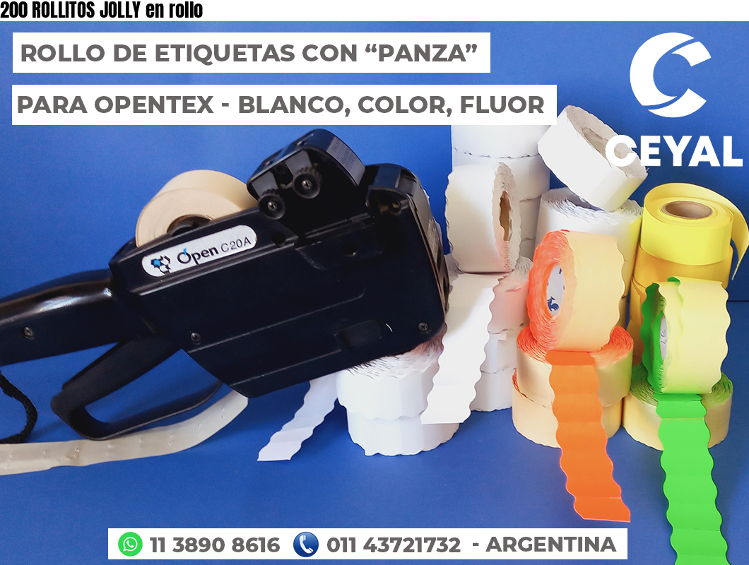 200 ROLLITOS JOLLY en rollo