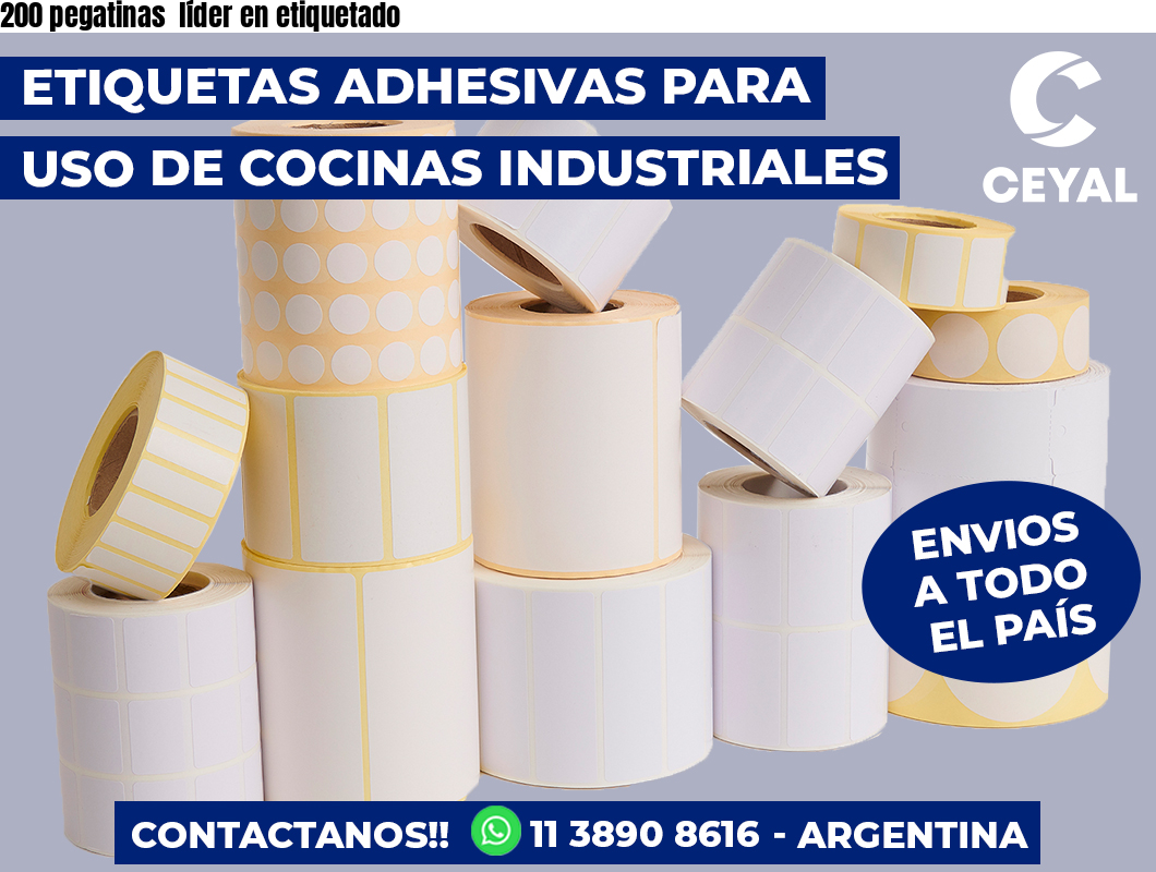 200 pegatinas  líder en etiquetado