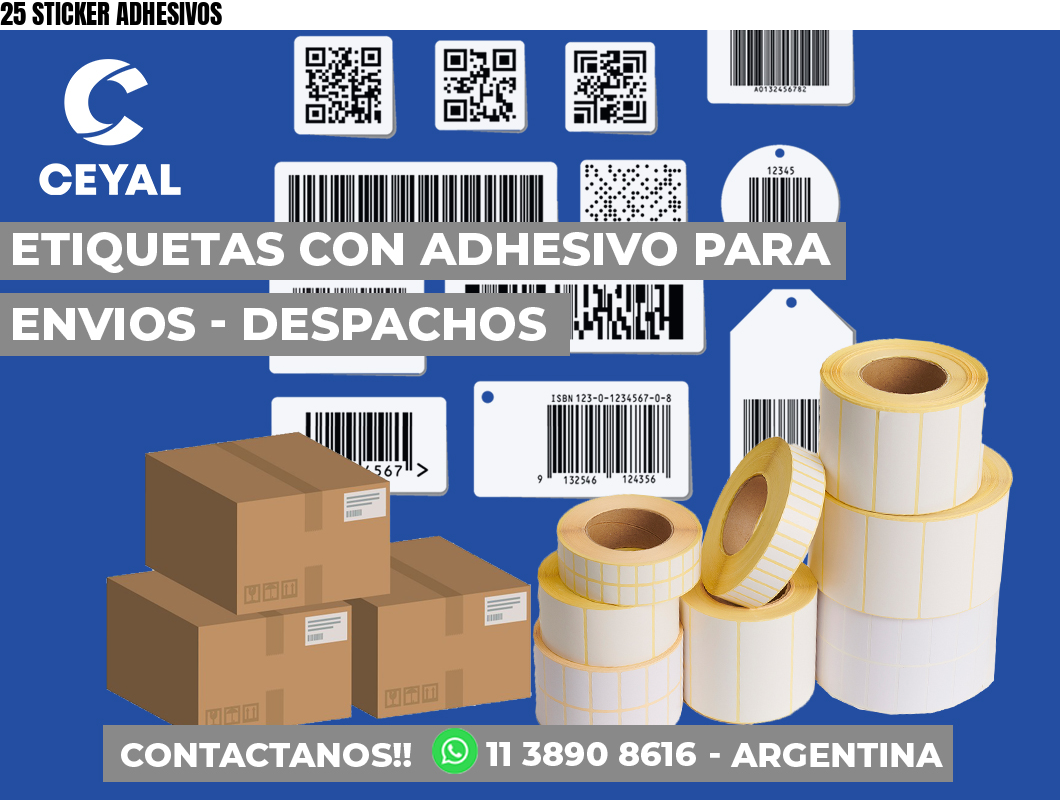 25 STICKER ADHESIVOS