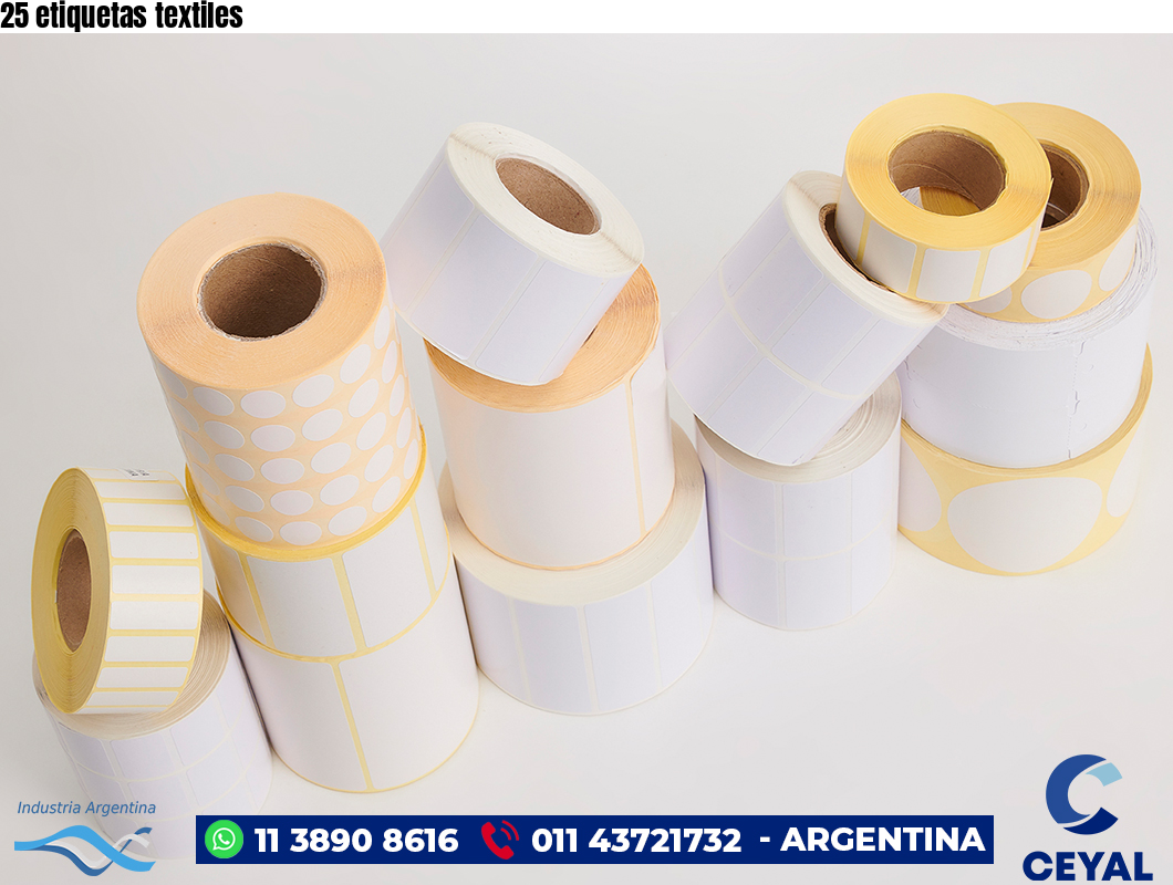 25 etiquetas textiles
