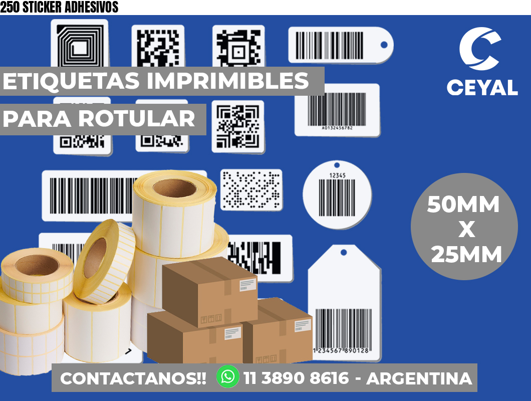 250 STICKER ADHESIVOS