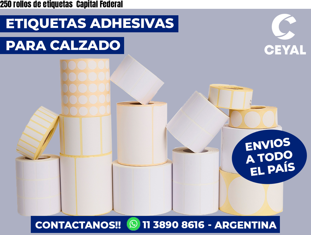250 rollos de etiquetas  Capital Federal