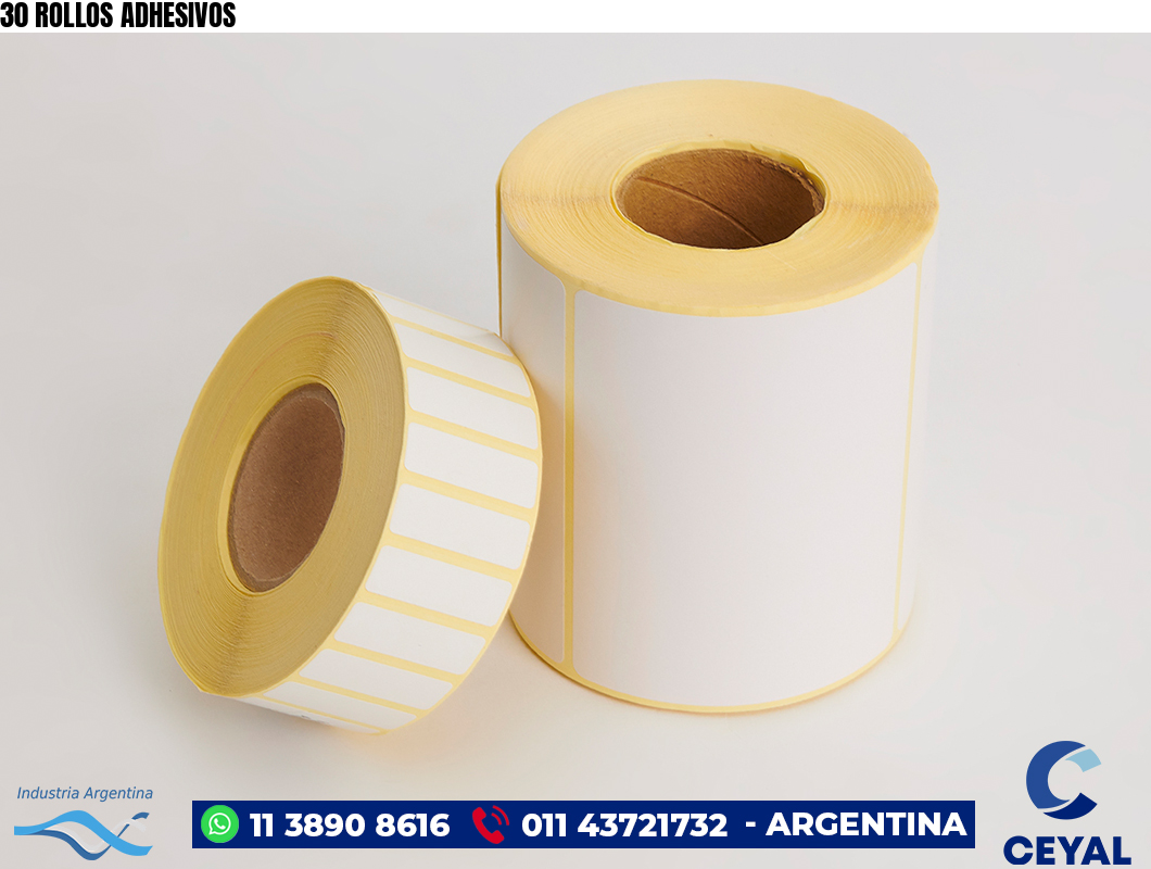 30 ROLLOS ADHESIVOS
