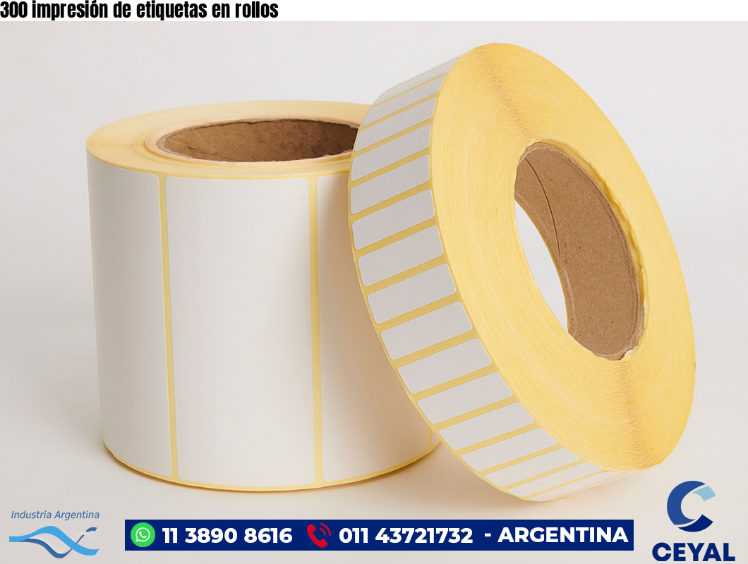 300 impresión de etiquetas en rollos