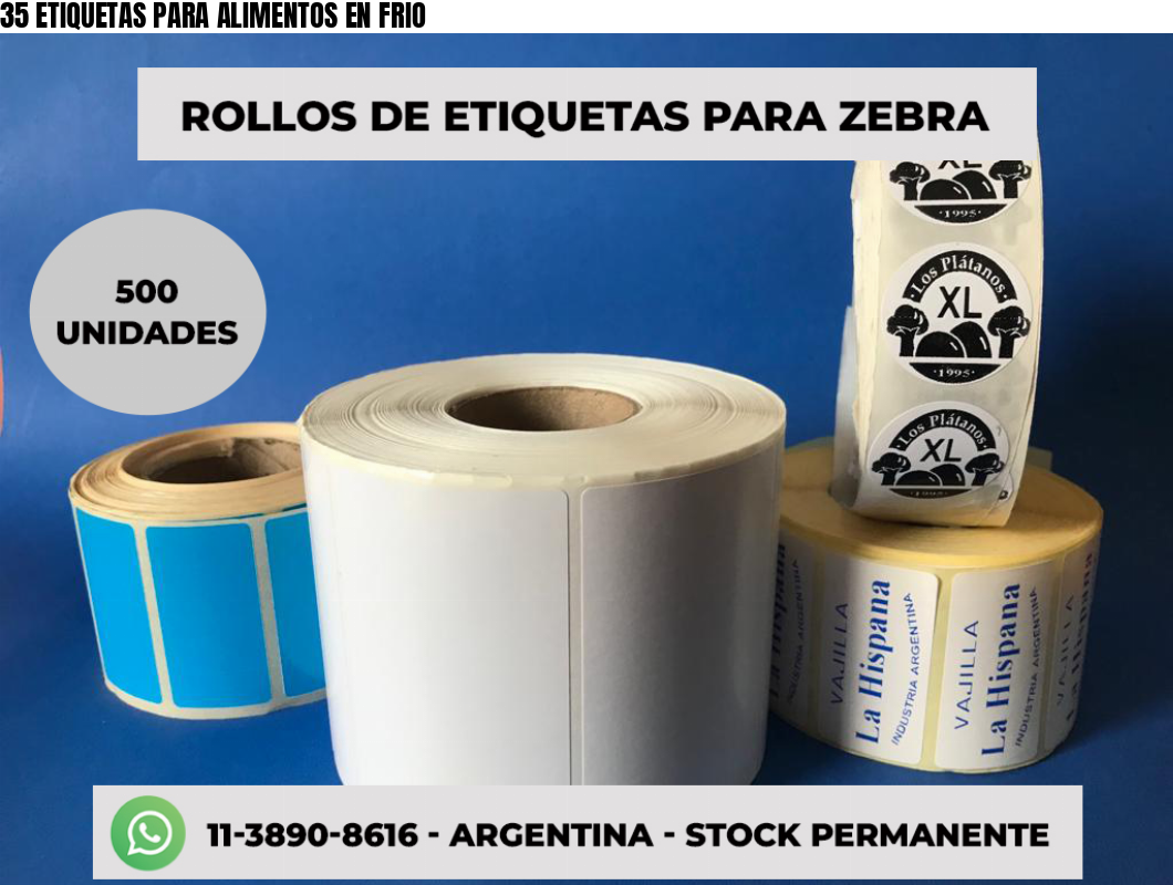 35 ETIQUETAS PARA ALIMENTOS EN FRIO