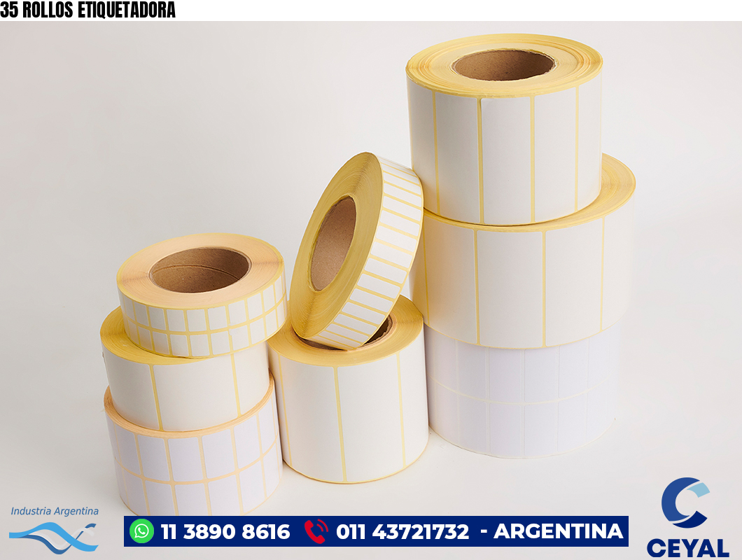 35 ROLLOS ETIQUETADORA
