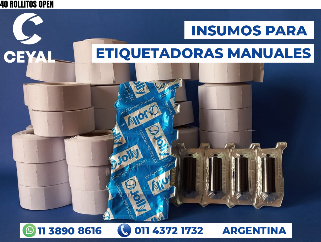 40 ROLLITOS OPEN