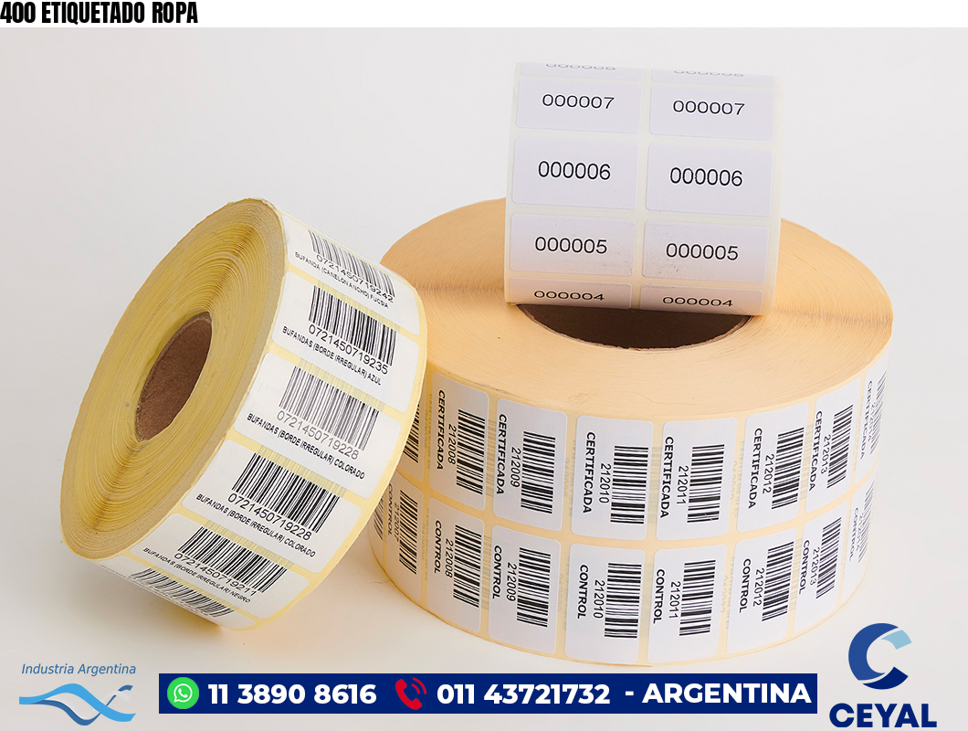 400 ETIQUETADO ROPA
