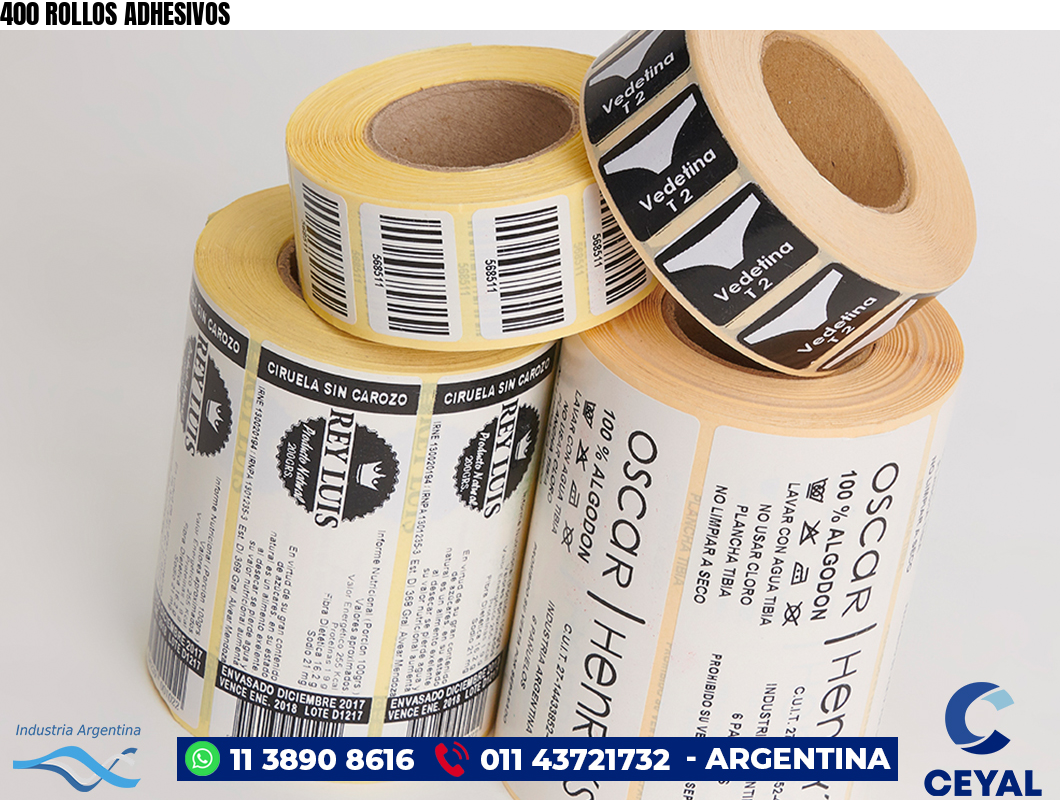 400 ROLLOS ADHESIVOS
