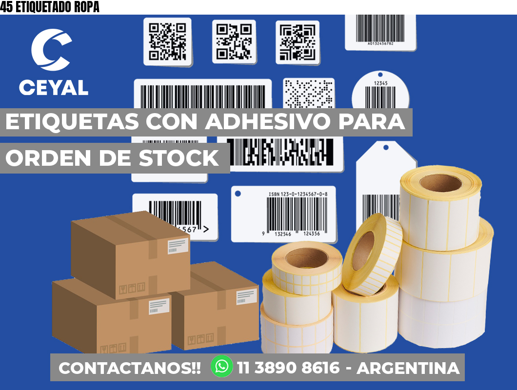 45 ETIQUETADO ROPA